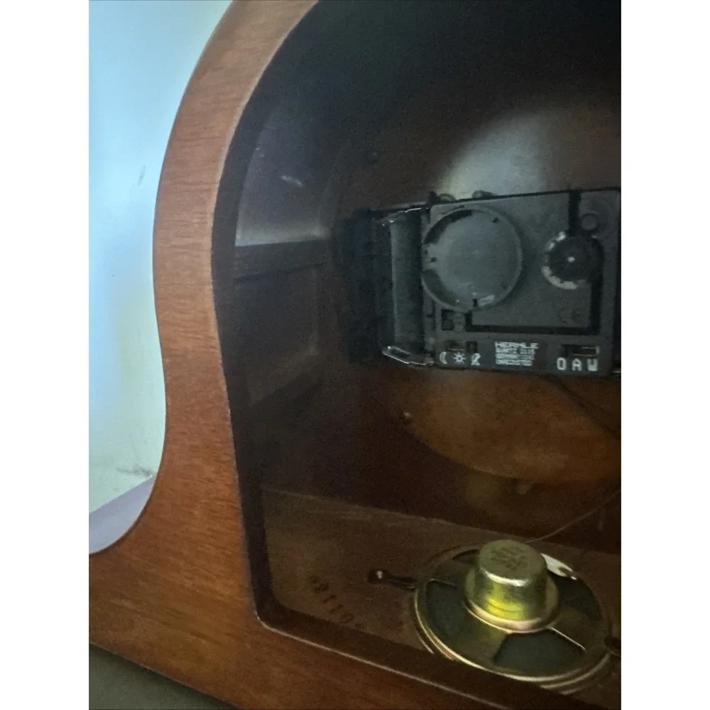 Vintage Franz Hermle German Westminister Cherry Chime Mantle Clock 2115 READ